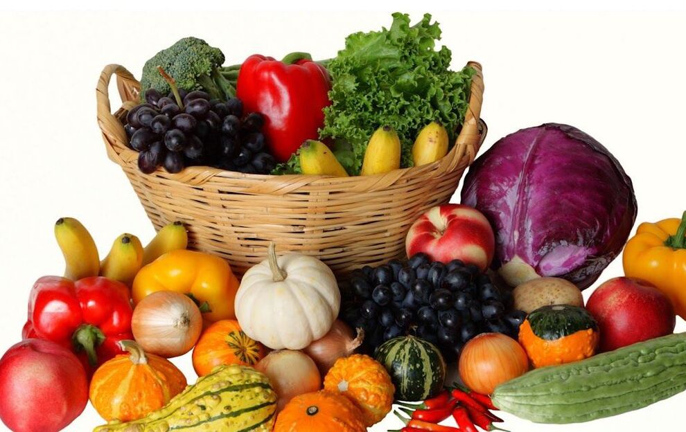 sayur-sayuran dan buah-buahan untuk prostatitis